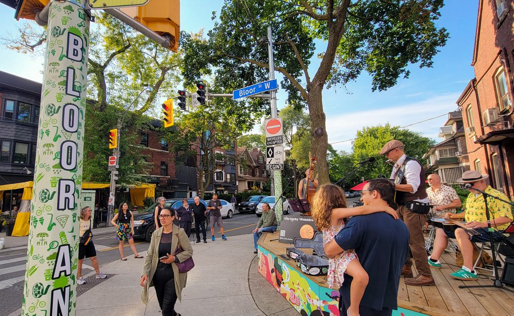 On Aug. 2, the Lucky Pennies performed on the public stage at Bloor and Brunswick. 